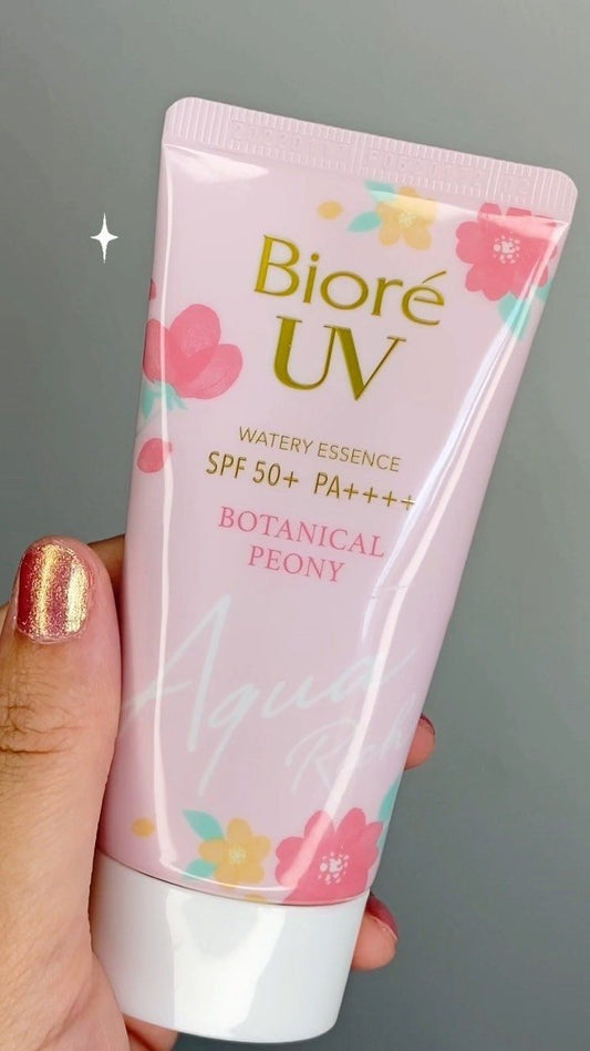 The Kao Biore UV Aqua Rich Watery Essence Botanical Peony Edition 50g