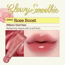 Fwee Glowy Smoothie Tinted Lip Balm GW02 Rose Boost