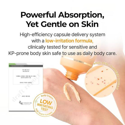 Dr. Melaxin Kojic Acid Turmeric Capsule Body Cream 200g