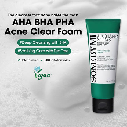 Some by Mi AHA BHA 30 days Miracle Acne Clear Foam 100ml