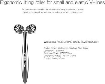 WellDerma Face Lifting Dark Silver Roller