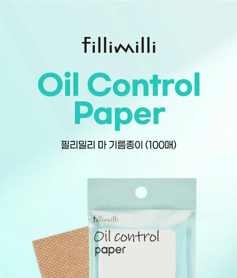Oil Control Paper Blue Fillimilli Oil Control Paper 100 sheet – S-Beauty