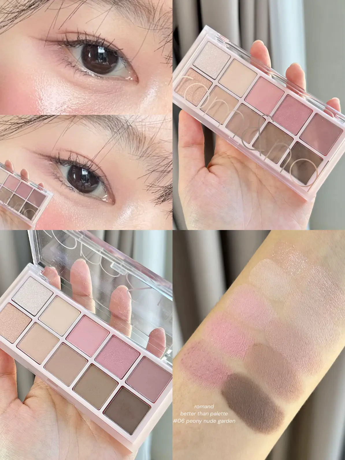 Rom&nd Better Than Palette #02 Peony Nude Garden