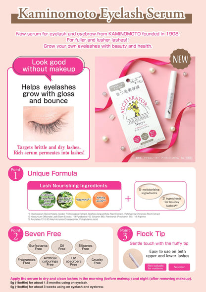 Kaminomoto Accelerator Eyelash Serum Novus 5g