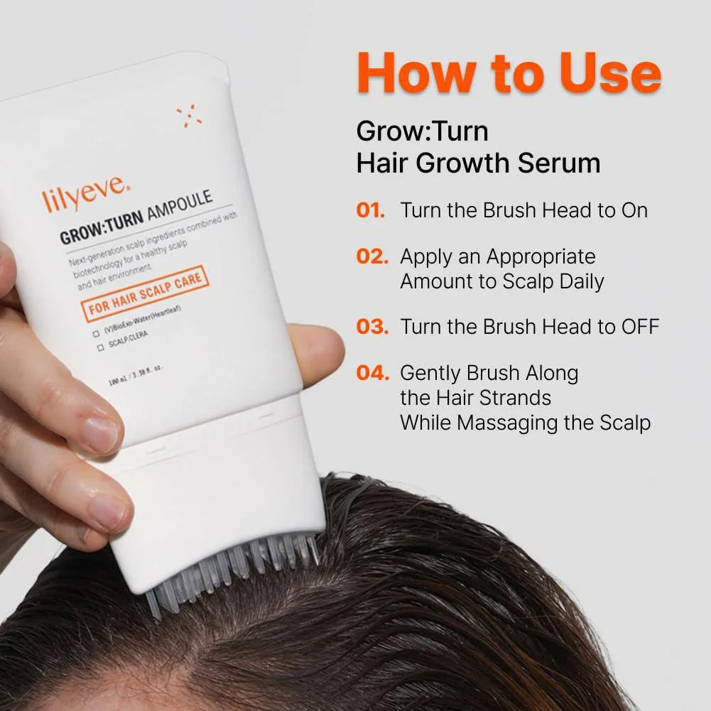 Lilyeve  Grow:turn Exosome Brush Ampoule For Thinning Hair 100ml