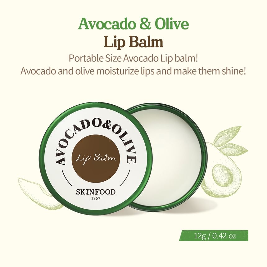 Skinfood Avocado & Olive Lip Balm 2024 version 12g