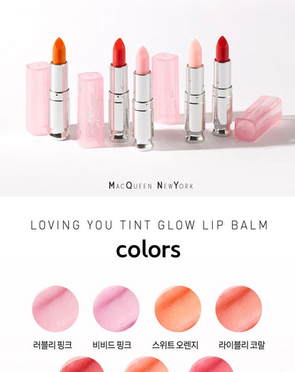 Macqueen Loving You Tint Glow Lip Balm (Clear Red)